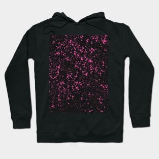 Paint Splatter, Pink and Black Hoodie